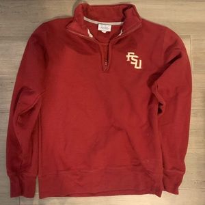 FSU half zip sweatshirt